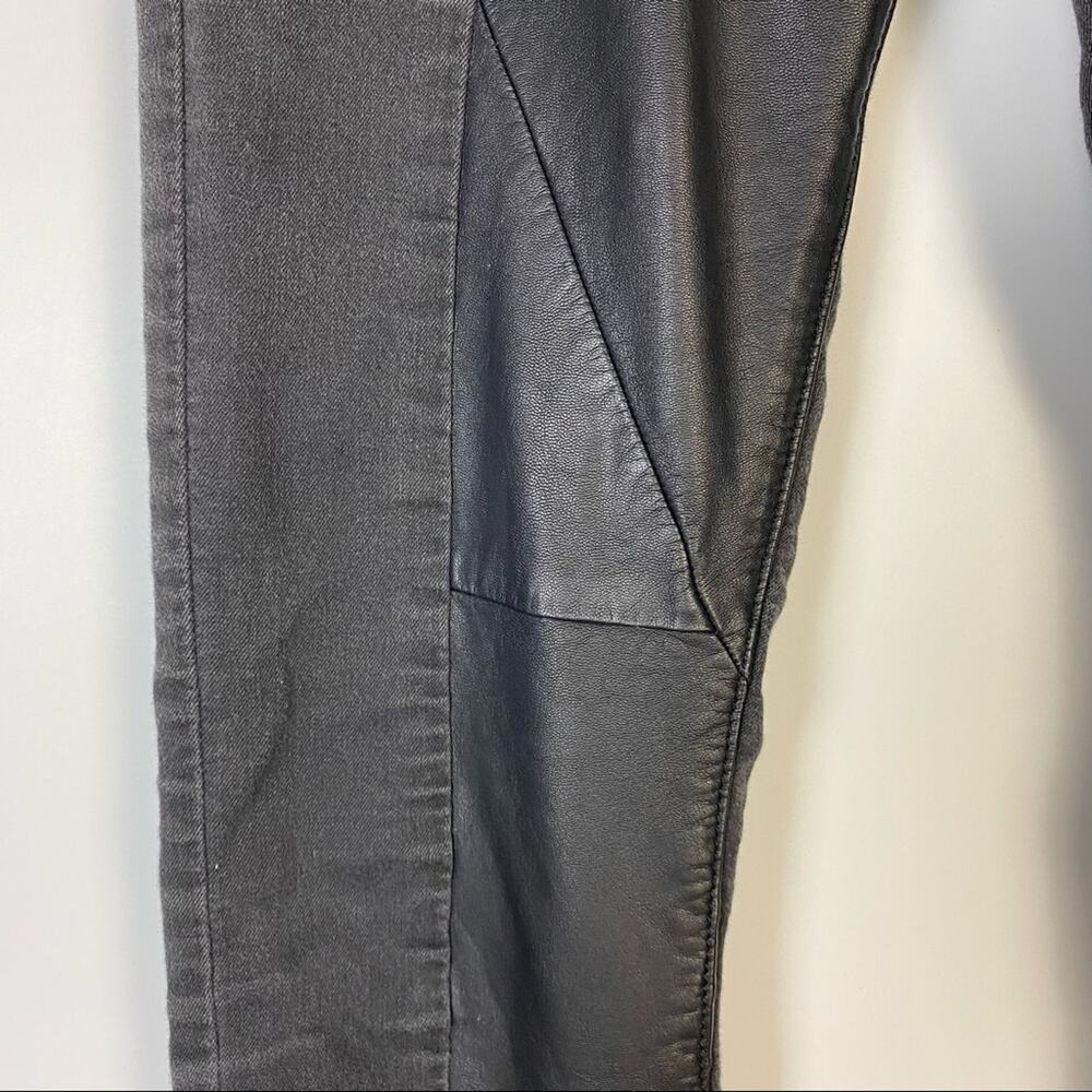 BLANKNYC CRUNCHY LICORICE SKINNY FAUX LEATHER JEANS SIZE 27 - Picture 6 of 12
